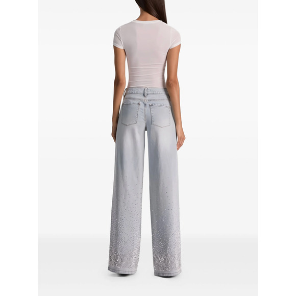 Alice + Olivia Amazing Embellished Jean 28 - Picture 4 of 13